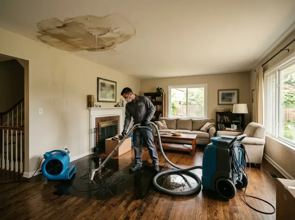 attic-pipe-burst-ceiling-drip-008 — frequently asked questions, Water Damage Restoration & Carpet Care in Farmington, MN